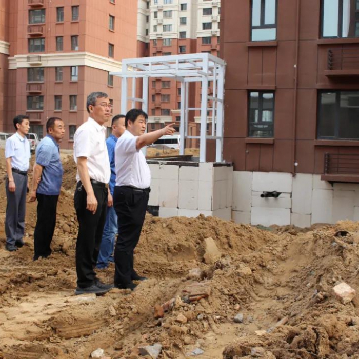 縣政府副縣長布方鋒督導棚改回遷工程